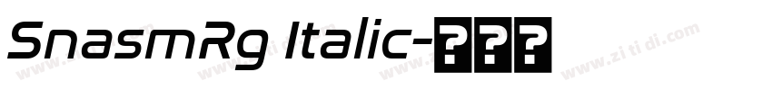 SnasmRg Italic字体转换 SnasmRg Italic字体转换